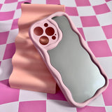 WAVY MIRROR CASE PINK