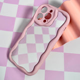 WAVY MIRROR CASE PINK