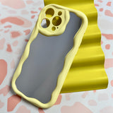 WAVY MIRROR CASE YELLOW