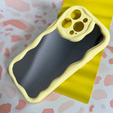 WAVY MIRROR CASE YELLOW