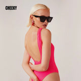 CRINKLE ONE PIECE HOT PINK