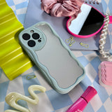 WAVY MIRROR CASE BLUE