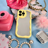WAVY MIRROR CASE YELLOW