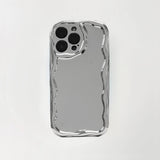 WAVY MIRROR CASE CHROME