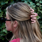 WAVY HAIR CLIP PINK