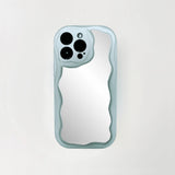 WAVY MIRROR CASE BLUE