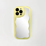 WAVY MIRROR CASE YELLOW