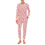 CANDY CANE GIRL HENLEY KNIT PJ SET