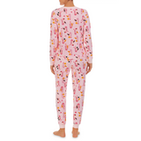 CANDY CANE GIRL HENLEY KNIT PJ SET