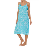 POOL SCENE SATIN SLEEP DRESS