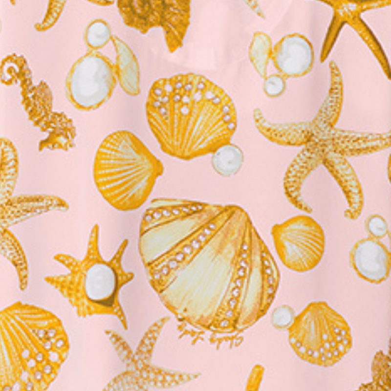 SEASHELL SATIN BOXER SET