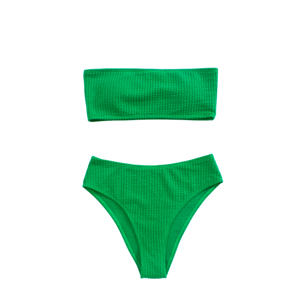 CRINKLE BANDEAU EMERALD