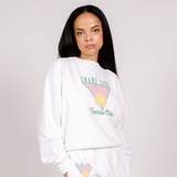 BUTTER FLEECE CREW TENNIS CLUB