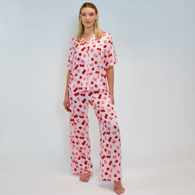 MON CHERIE SATIN PJ SET