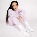 BUTTER FLEECE CREW LILAC