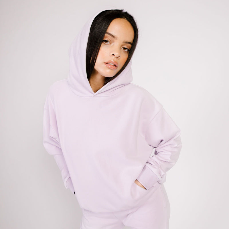 BUTTER FLEECE HOODIE LILAC