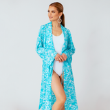 POOL SCENE SATIN ROBE